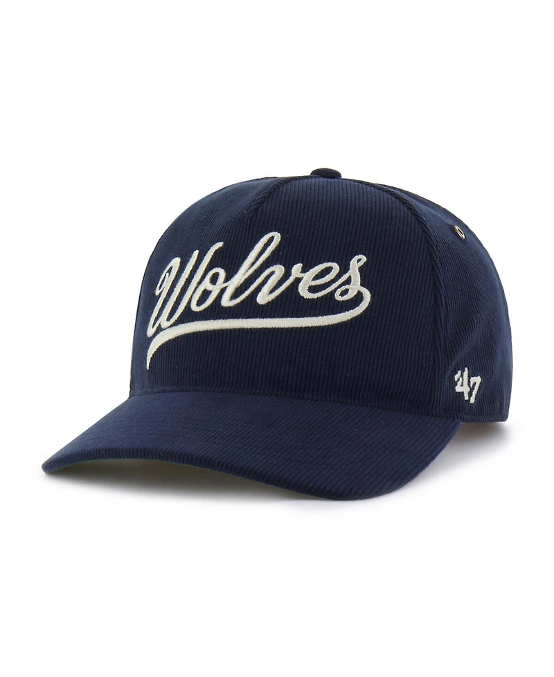 '47 Brand Men's Navy Minnesota Timberwolves Golden Age Relaxed Corduroy Hitch Adjustable Hat
