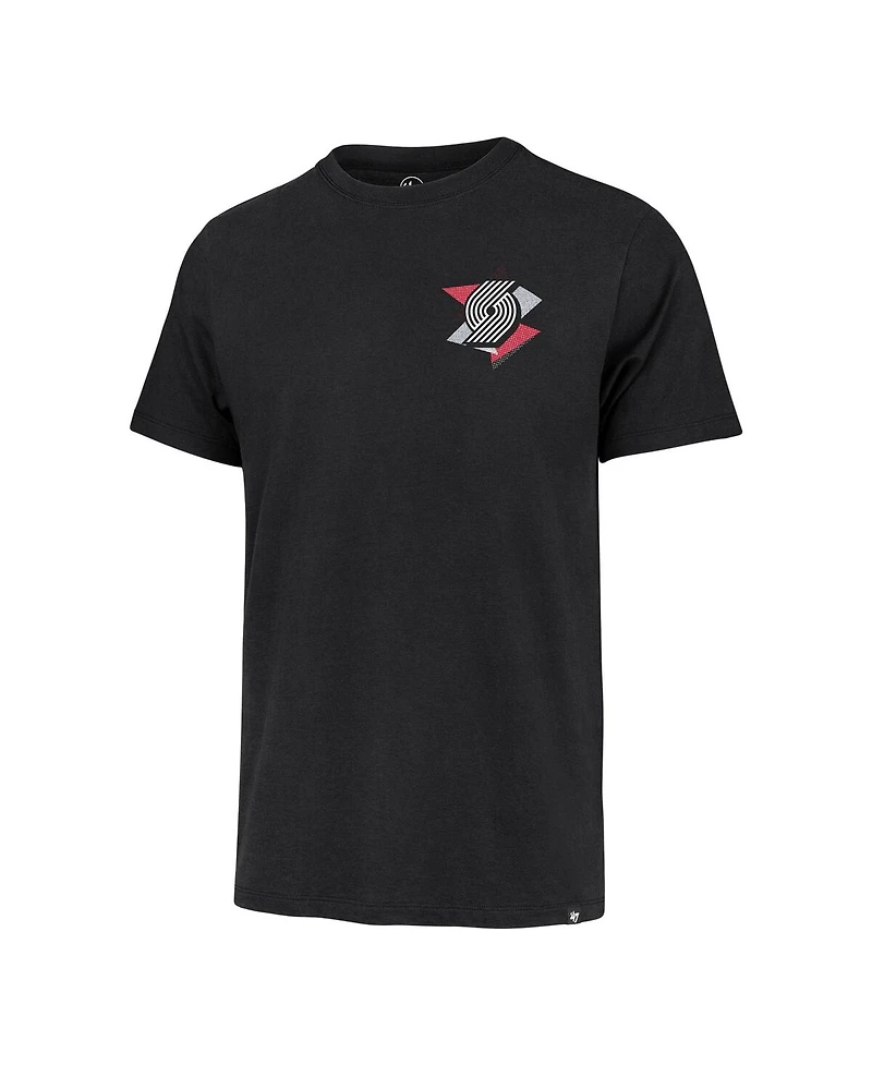 '47 Brand Men's Black Portland Trail Blazers City Edition Backboard T-Shirt