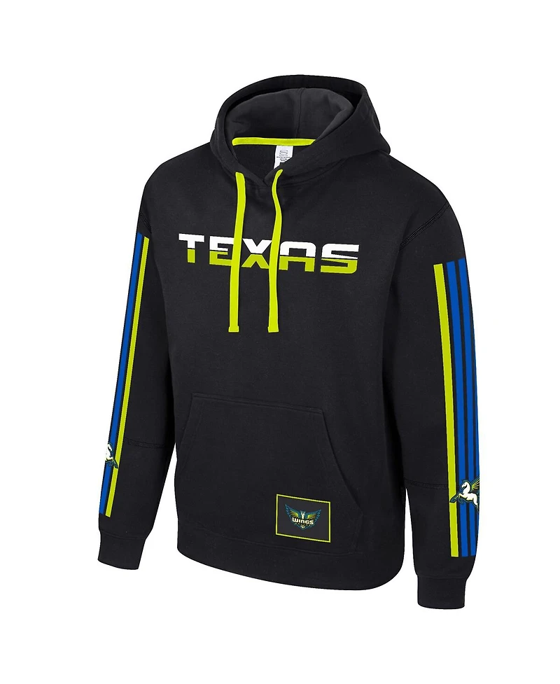 Stadium Essentials Men's and Women's Black Dallas Wings City Star Rebel Edition Pullover Hoodie