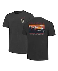 Image One Men's Heather Charcoal Oklahoma Sooners Big Tall Campus Scene Core T-Shirt