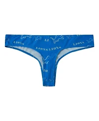 Concepts Sport Women's Blue Detroit Lions Mosaic All Over Print Thong