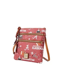 Dooney & Bourke Alabama Crimson Tide Football Halftime Triple Zip Crossbody Bag