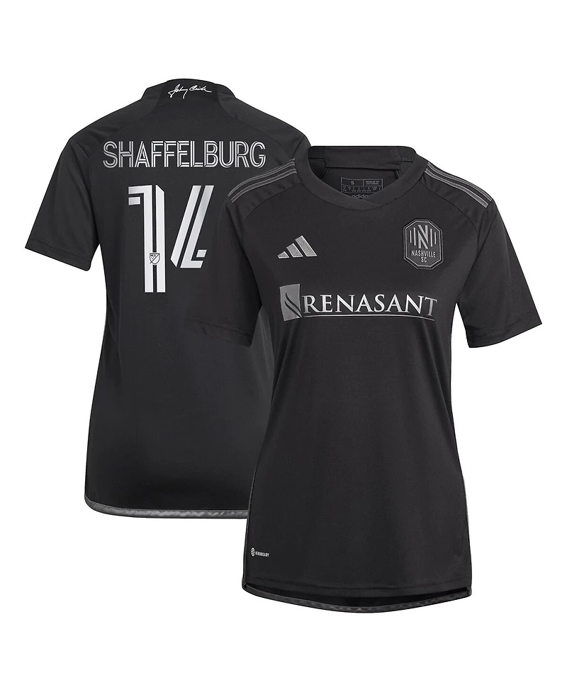 Adidas Women's Jacob Shaffelburg Black Nashville Sc 2024 Man Kit Replica Player Jersey