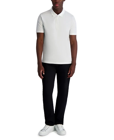 Karl Lagerfeld Paris Men's Performance Pull-Over Polo Shirt