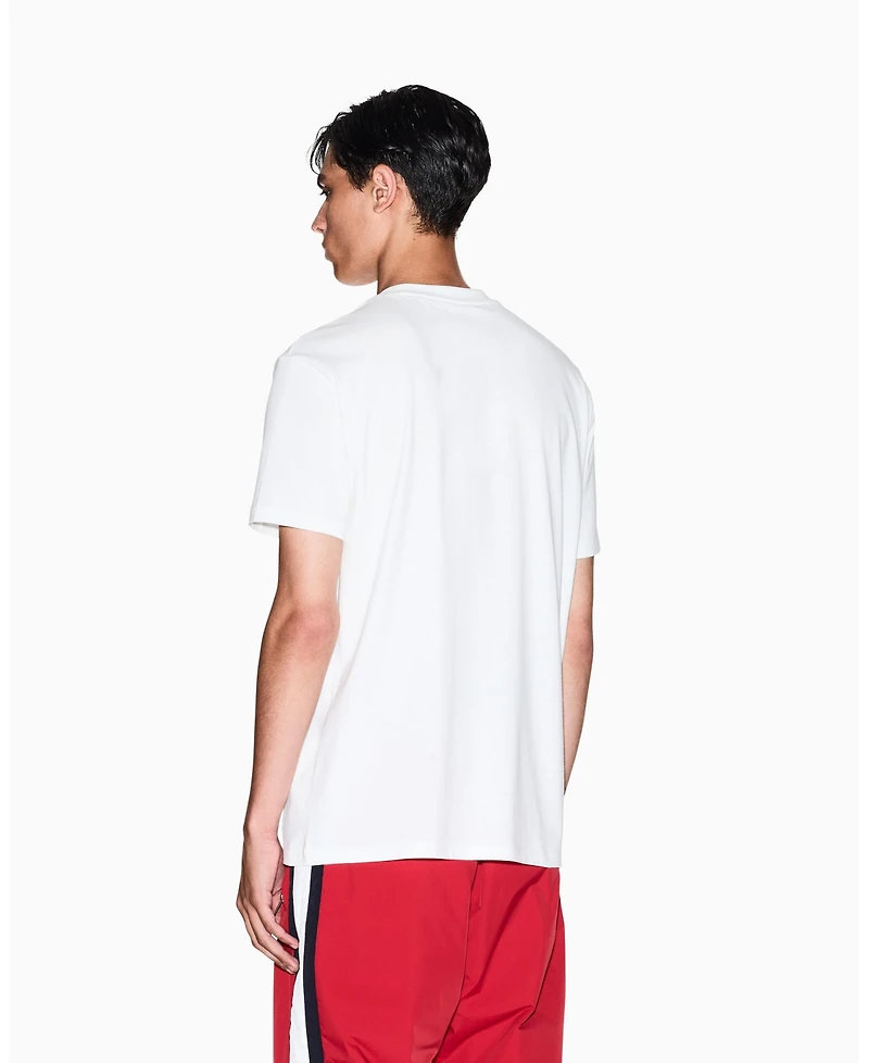 A|X Armani Exchange Men's Grid Box "A X 1991" Badge Graphic T-Shirt
