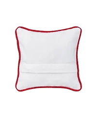 Merry Christmas Shell Wreath Printed & Woven Petite Pillow