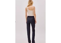 Labeca London Women's Midnight Wool Pinstripe Pants