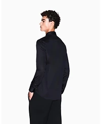 A|X Armani Exchange Men's Night Lab Satin Woven Shirt