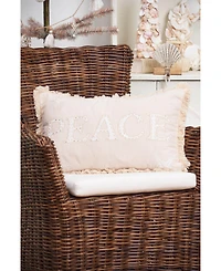 Gold Coast Peace Throw Pillow, 14" x 22"