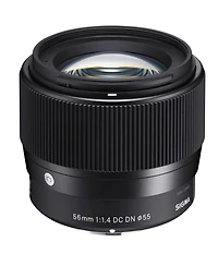 Sigma 56mm f/1.4 Dc Dn Contemporary Lens for Canon Ef-m, Bundle with Filter Kit, Flex Lens Shade, Lens Pouch, Lens Cleaner, Cleaning Kit, Pc Software