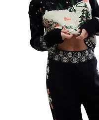 Free People Women's 2-Piece Dream Whispers Long Sleeve Top and Pants Set