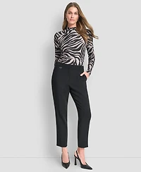 Dkny Women's Essex Ankle Leg Mid Rise Pants