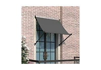 Aecojoy Retractable Awning, 30"x40" Manual Outdoor Awnings for Door Entrance, Sun Shade Canopy