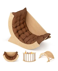 Sugift Kids Climbing Arch with Cushion Montessori Arch Climber/Rocker for Toddlers