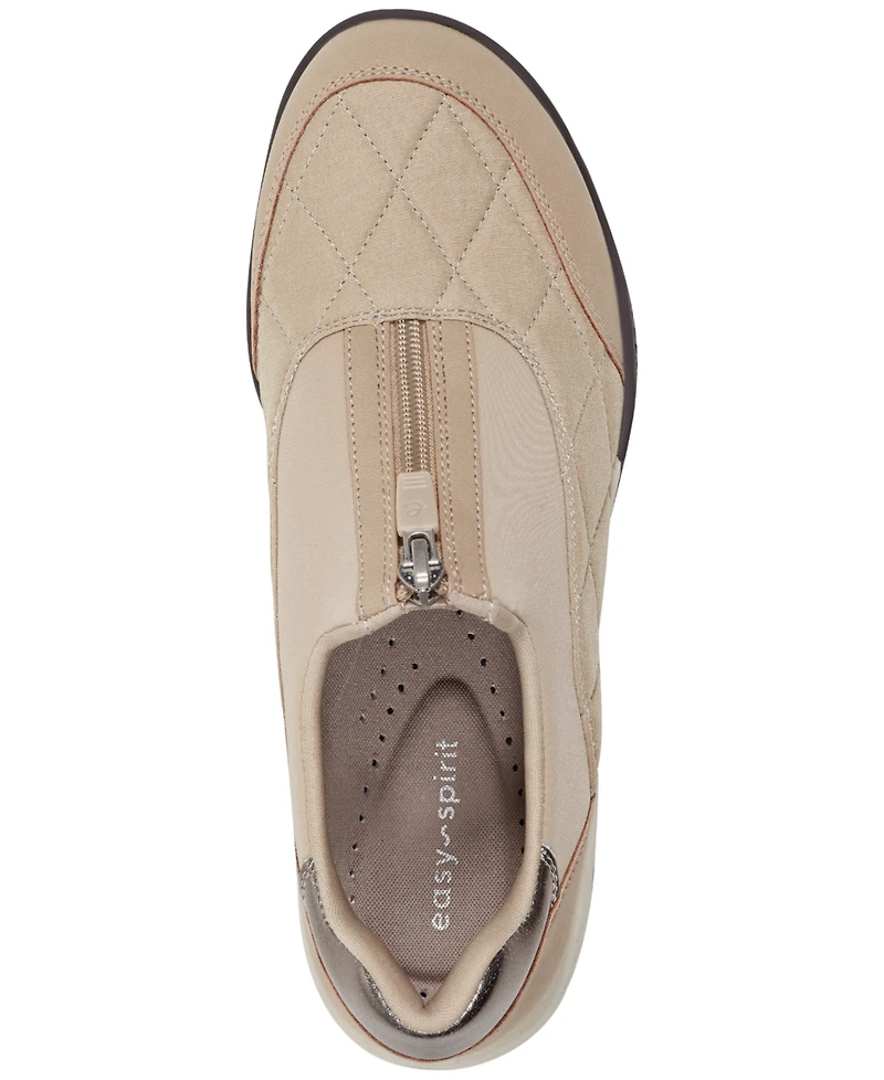 Easy Spirit Women's Barron Round Toe Front Zip Casual Sneakers