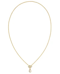 Kendra Scott Malachite & Imitation Pearl 14K Gold Plated Over Brass Daphne Link and Chain Necklace