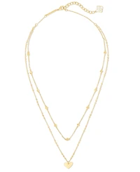 Kendra Scott 14K Gold Plated Over Brass Ari Heart Multi Strand Necklace