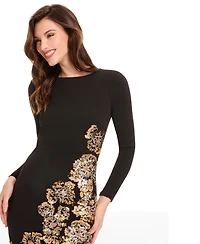 Dress the Population Women's Mara Bodycon Long Sleeve Dress