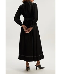 Karen Millen Women's Twill Maxi Dress