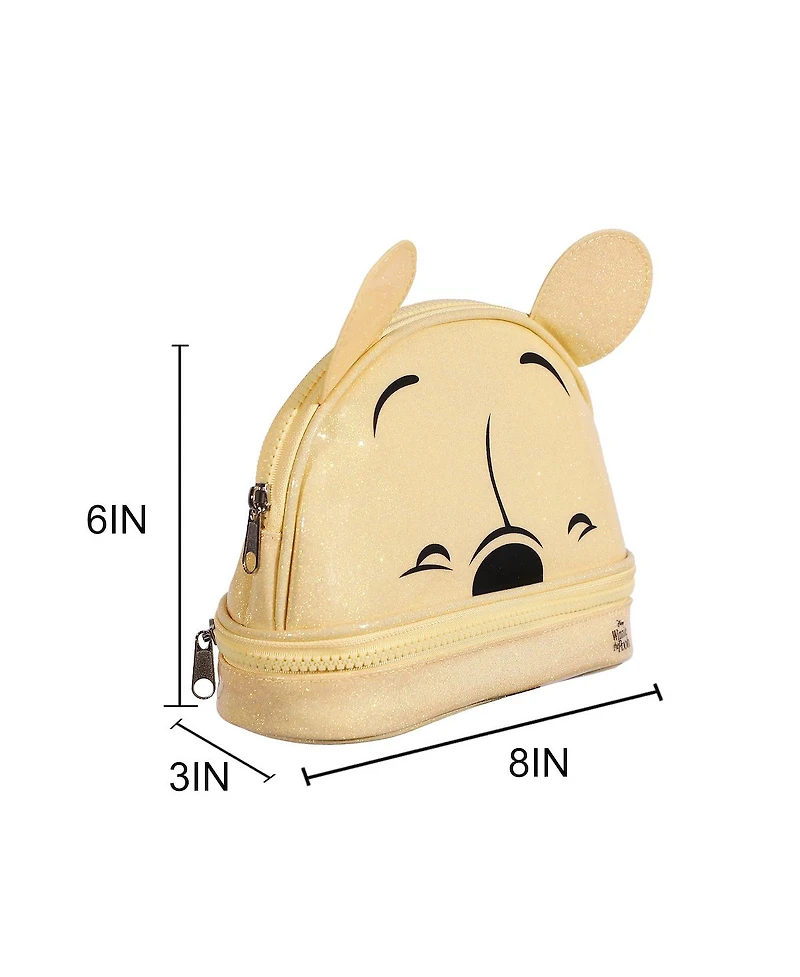 Winnie The Pooh Glitter 6” Cosmetic Pouch