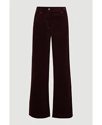 Karen Millen Women's Cord Straight Leg Pants