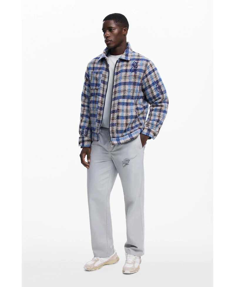 Desigual Men's Checkered jacket with pockets