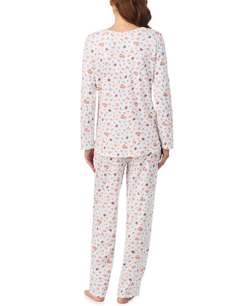 Eileen West Women's 2-Piece Long Sleeve Top and Pants Pajama Set