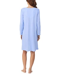 Eileen West Women's Floral Long Sleeve Night Gown