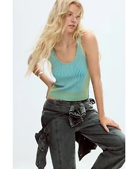 Desigual Women's Textured striped T-shirt