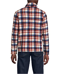 Lands' End Men's Anyweather Fleece Print Quarter Zip Pullover