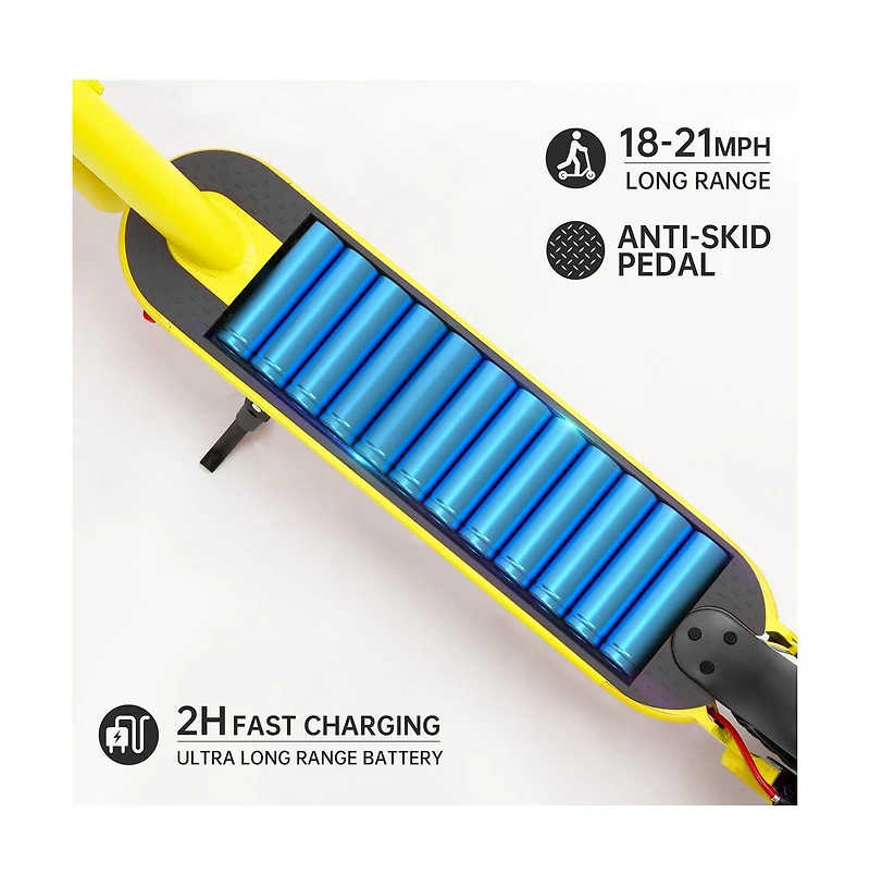 Artudatech 8.5-inch folding electric scooter with app, 350W, 35km range, 30km/h city commuting with lights