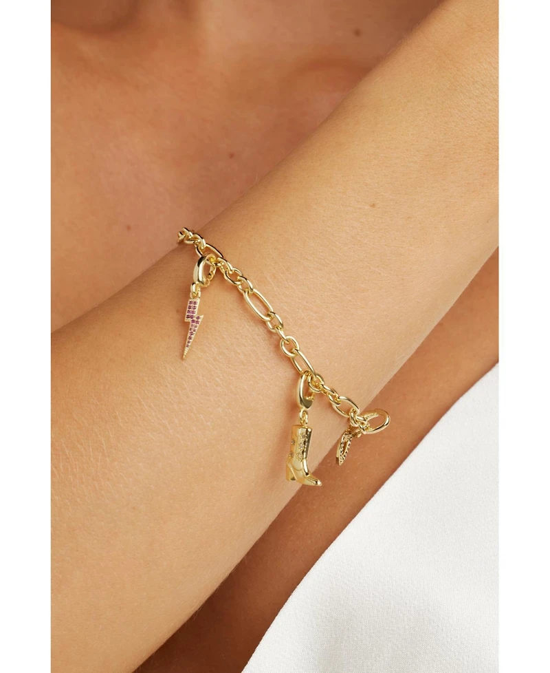 Untamed Petals Classic Link Charm Bracelet
