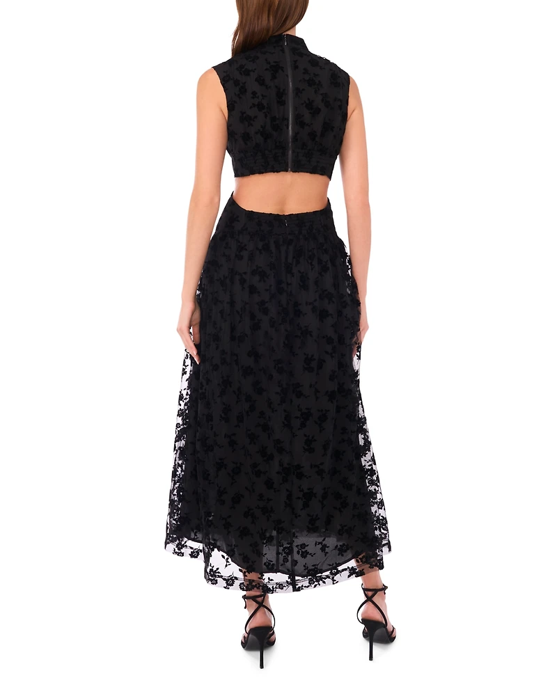 Parker Women's Mock Neck Cut Out Maxi Dress