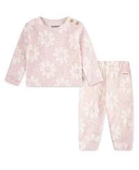 Huggies Baby Girls 2-Piece Floral Printed Top and Pants Set