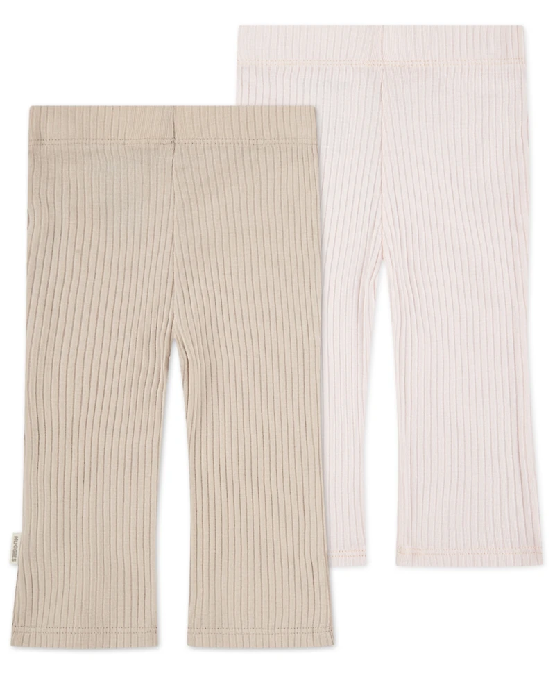 Huggies Baby Girls 2-Pack Flared Leg Pants Set