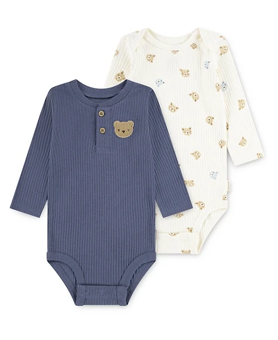 Huggies Baby Boys 2-Pack Long Sleeve Bodysuits Set