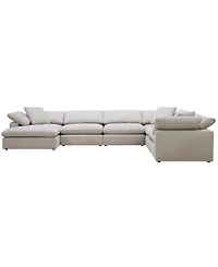 Furniture Fog -Pc. Fabric Chaise Sectional Sofa Set