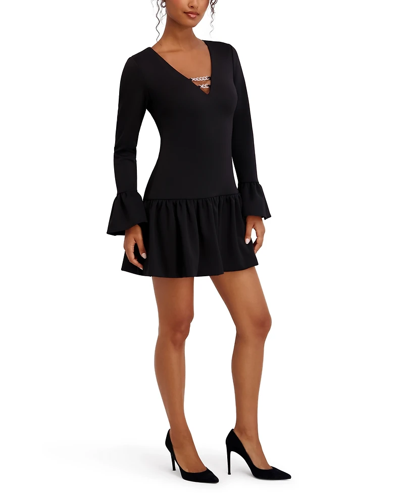 Siena Women's Fluence Bottom Long Sleeves Mini Dress