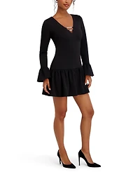 Siena Women's Fluence Bottom Long Sleeves Mini Dress