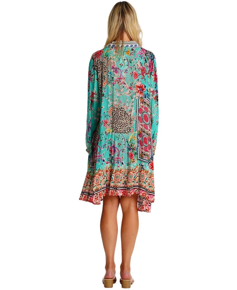 La Moda Clothing Women's Summer Dress with Collared Neck