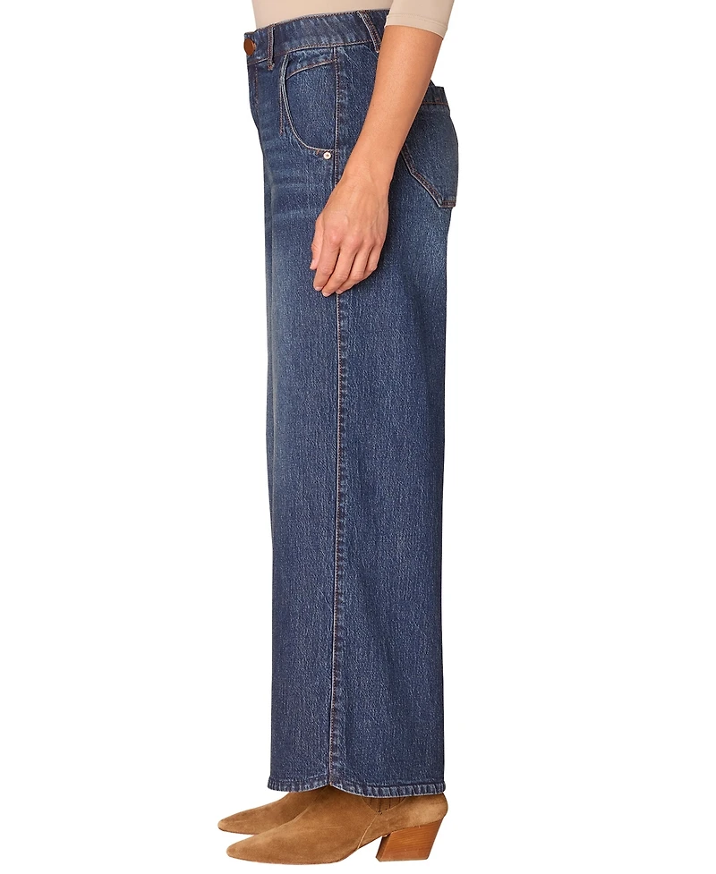 Democracy Women's High Rise Slim Straight "Ab" Solution Jeans