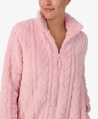Ellen Tracy Women's Textured Long Sleeve Robe