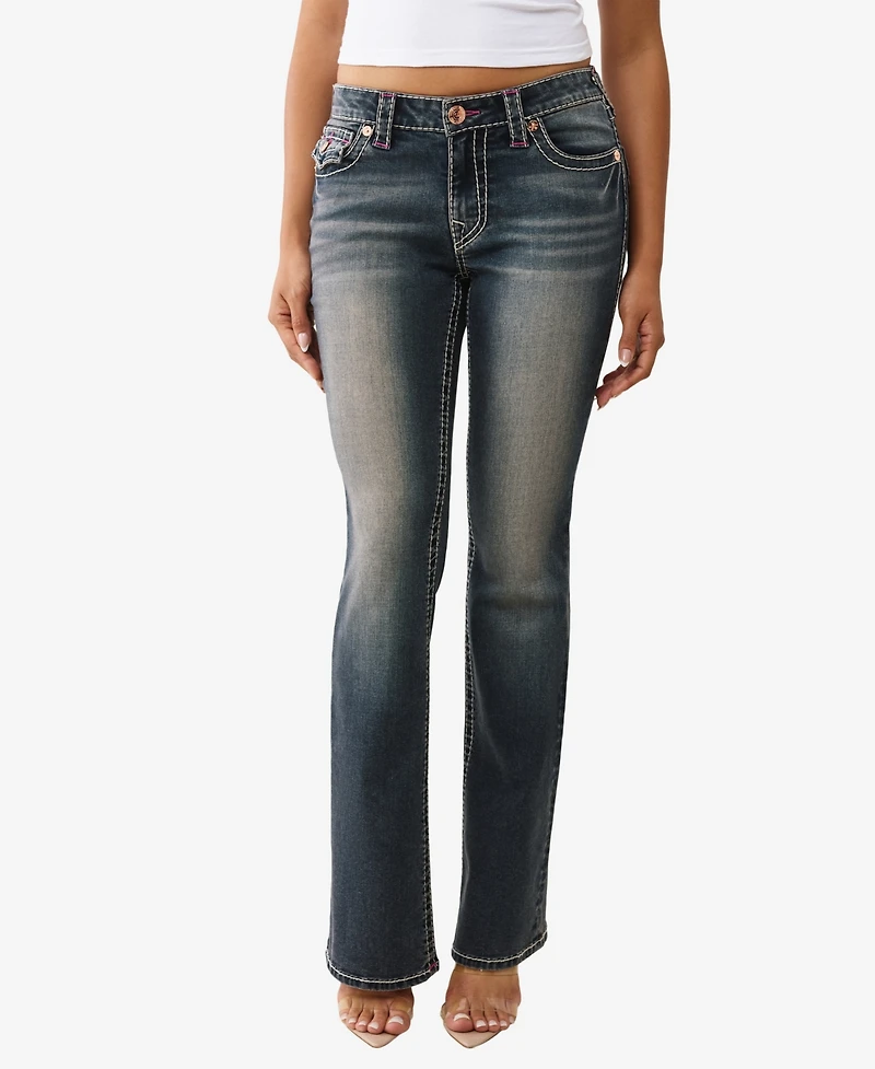 True Religion Women's Becca Bootcut Big Flap Jeans