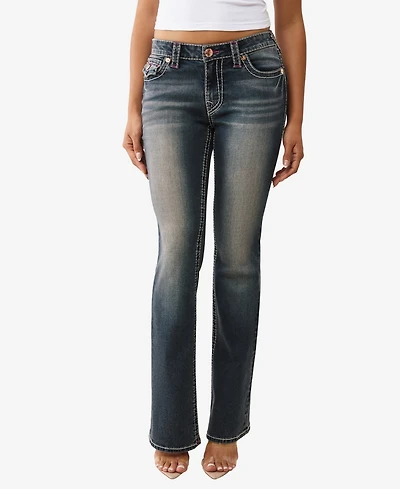 True Religion Women's Becca Bootcut Big Flap Jeans