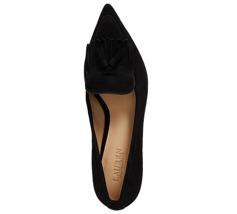 Lauren Ralph Women's Adrienne Suede Kiltie Pumps