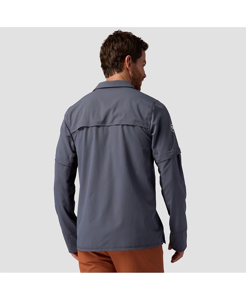 Backcountry Men's Tahoe Woven Convertible Snap-Up Shirt Performance Shirts Long Sleeve