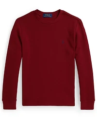 Polo Ralph Lauren Big Boys Waffle-Knit Cotton Long-Sleeve Tee
