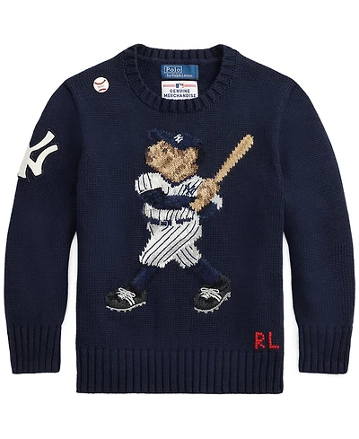 Polo Ralph Lauren Toddler and Little Boys Yankees Bear Sweater