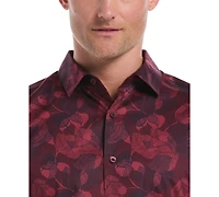 Cubavera Men's Long Sleeves Floral Print Shirt
