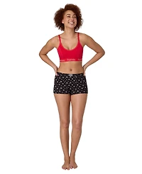 Hanes Women's 4-Piece Boxer Brief Underwear Assorted Bonus Pack